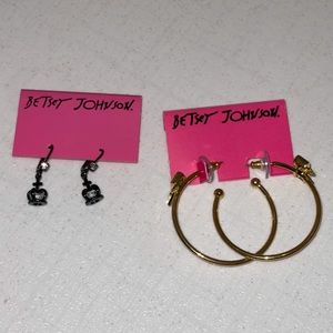 2 pair earrings / NWT / Betsy Johnson